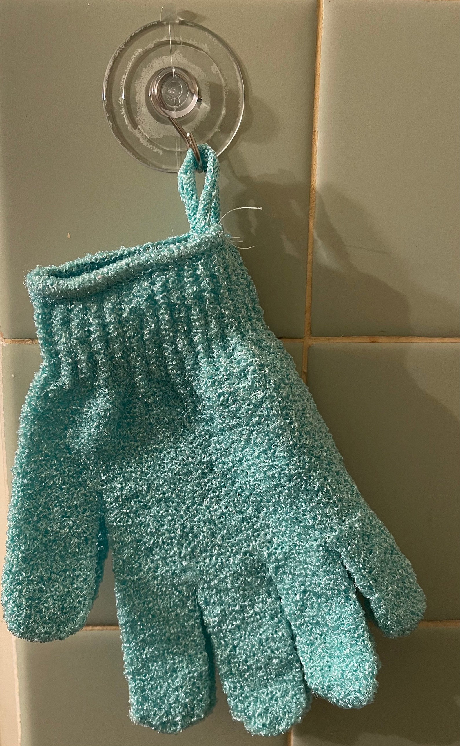 Exfoliating Body Wash Gloves with Suction cup hook Etsy