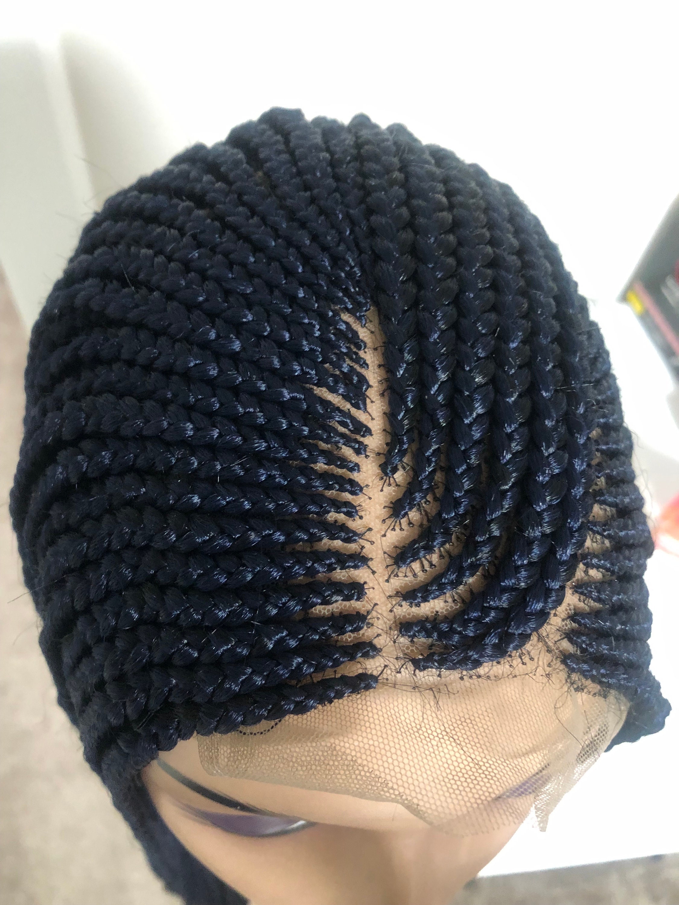 Closure Updo Half Updo Braided Wig With Glitter Highlights 6X6 Closure Finish Free ...