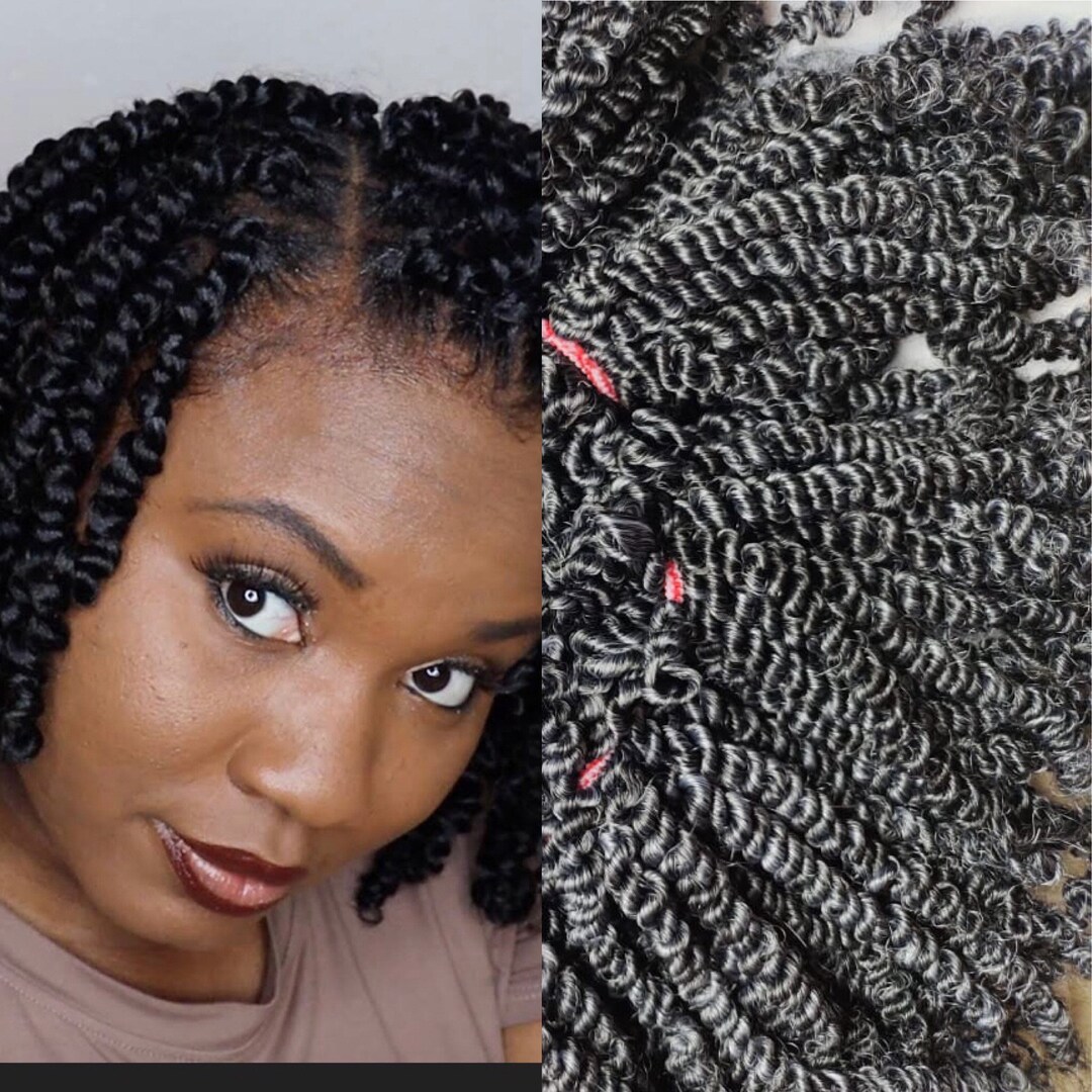 6 Inch Salt and Pepper Spring Twists Etsy