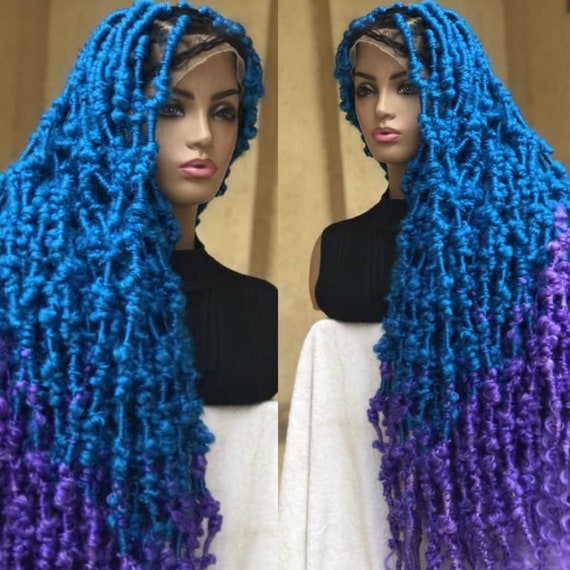 Long Butterfly/distressed Colorful Handmade Locs Wig Free  display picture 3
