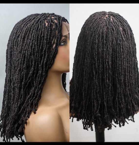 Skinny Black Sister Locs Full Lace Handmade Locs Free  display picture 2