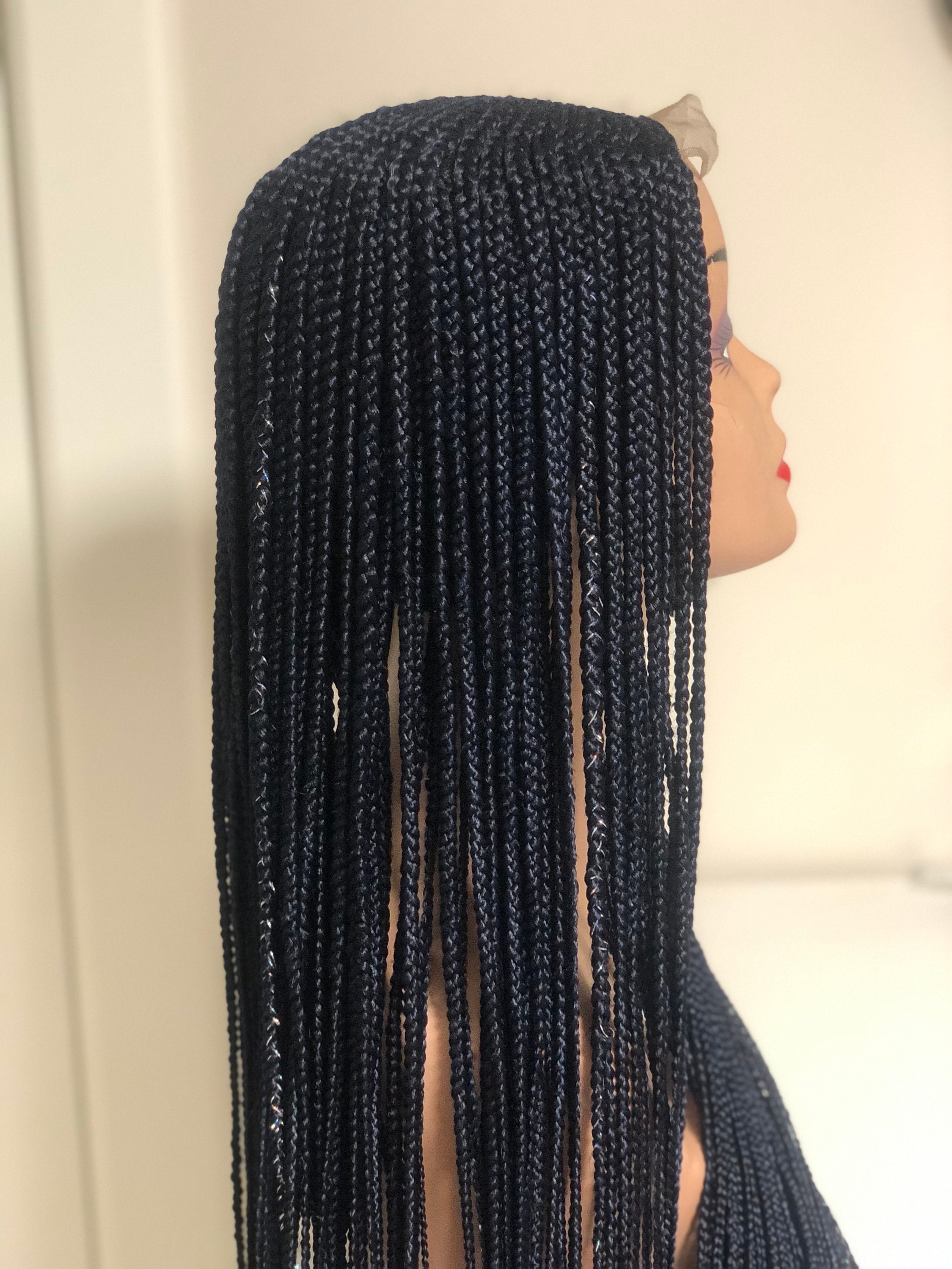 Closure Updo Half Updo Braided Wig With Glitter Highlights 6X6 Closure Finish Free ...