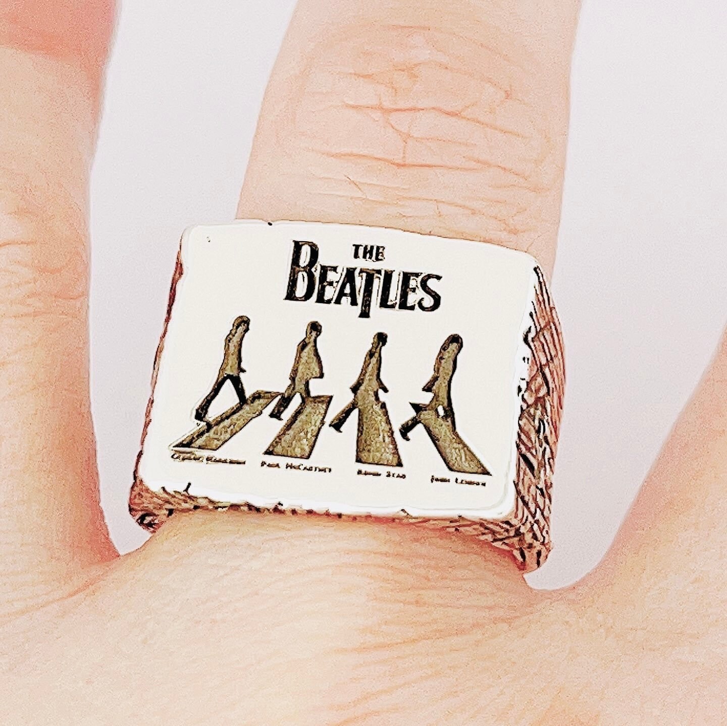 Beatles Sterling Silver Ring 925 Retro Boho Style Rockstar