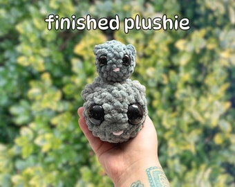 Crochet sad hamster, meme sad hamster finished plushie