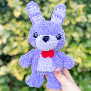 Adorable crochet bunny plush toy, handmade amigurumi rabbit, soft standing bunny plushie