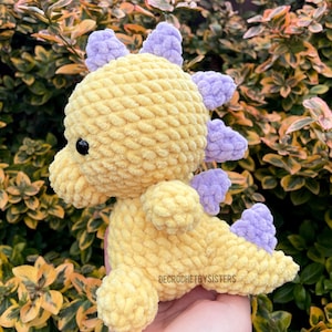 Crochet dinosaur, Dinosaur plushie, dino plush toy, crochet dinosaur plush