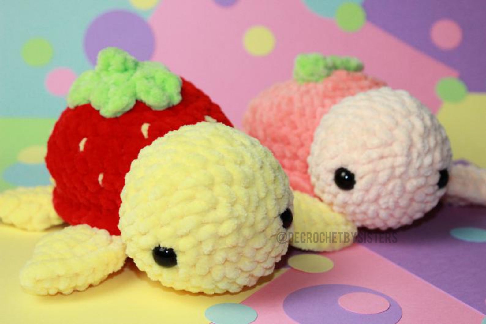 Crochet Sea Turtle Fruit Turtle Plushie Turtle Plushie | Etsy