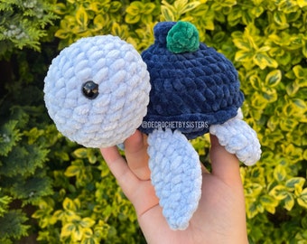 Blueberry Turtle - Adorable Crochet Plushie for Kids and Adults