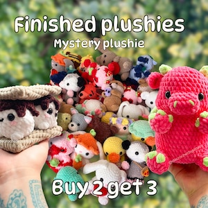 Peluche misterioso de crochet, adorables animales de peluche amigurumi, juguete de peluche de crochet terminado al azar