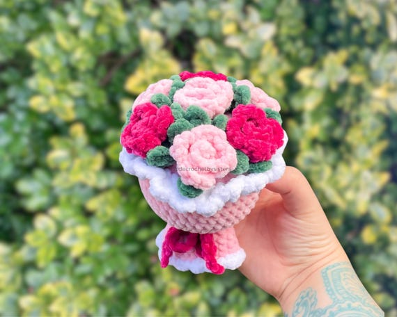 Bouquet D'Ours En Peluche Et Fleurs Crochetées Pour Remise De Diplôme - Cadeau Unique Pour Garçons Ou Filles - DIY Main