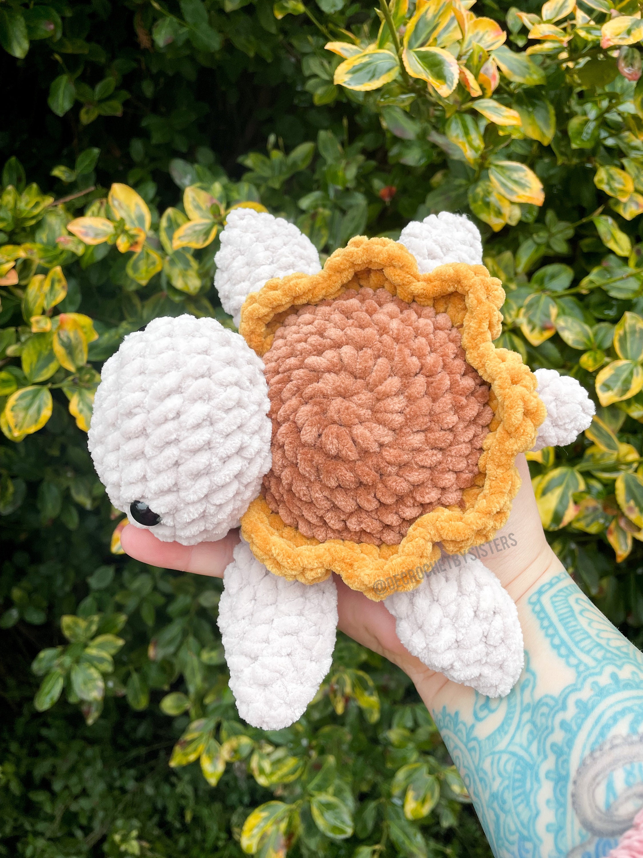 Crochet Sea Turtle Sunflower Turtle Plushie Sea Creatures - Etsy