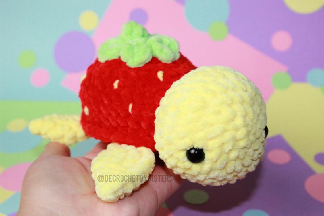 Crochet Sea Turtle Fruit Turtle Plushie Turtle Plushie | Etsy