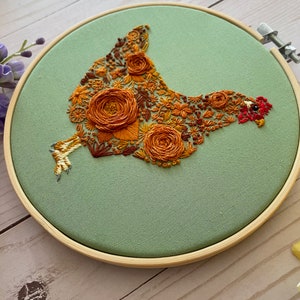 Farm Chicken Hen Flower Pattern Print Foldable Umbrella