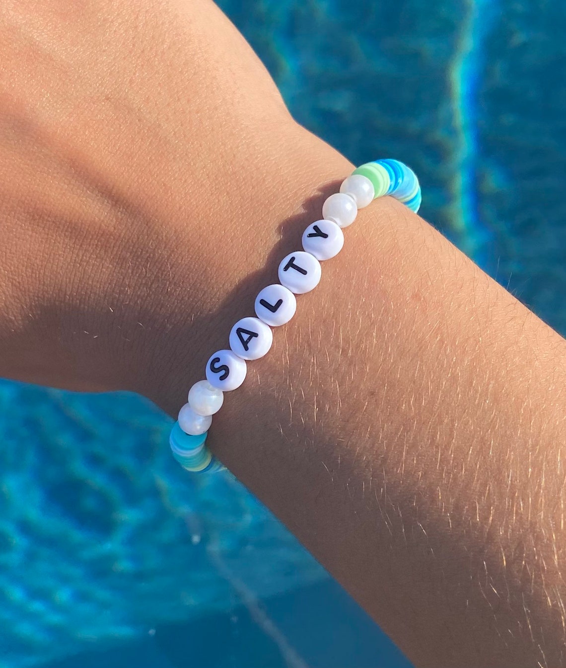 Aesthetic Preppy Coconut Girl Salty Clay Bead Bracelet Etsy Australia