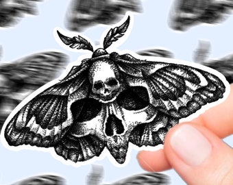 Death moth vinyl sticker