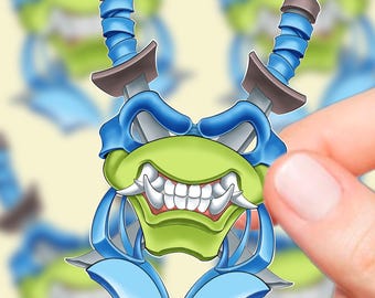 Leonardo Oni Mask vinyl sticker