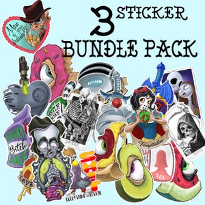 3 sticker bundle pack