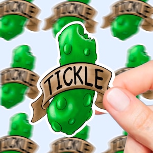 Tickle my pickle sticker