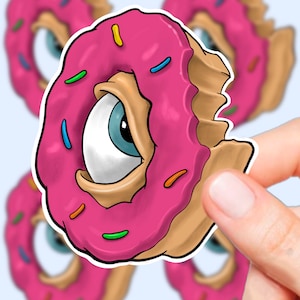 All-Seeing Eye Donut Aufkleber