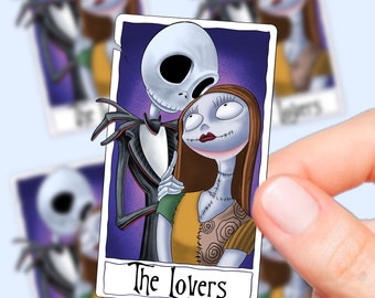 Vinylsticker Jack en Sally Tarot Cars