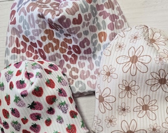 Preemie and Newborn baby girl hats