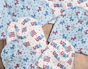 FOURTH OF JULY Preemie and Newborn hats