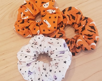 HALLOWEEN 3 PACK of Scrunchies -Kid Size
