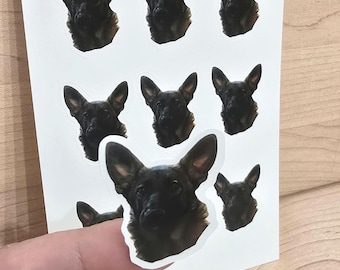 Custom Pet Head Stickers