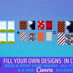 Canva ID Badge Frame Template, Drag and Drop, Editable, Digital Design, Sublimation Template