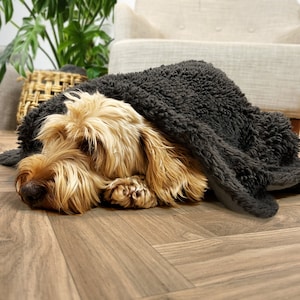 Extra Large Fluffy Dog Snuggle Blanket, Dog Couch Sofa Cuddling Throw ...
