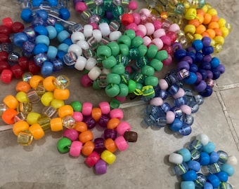 3 Mystery Kandi Stars, Pony Bead Decoration Gift