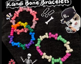 Rave Kandi Bone Bracelet Cuff