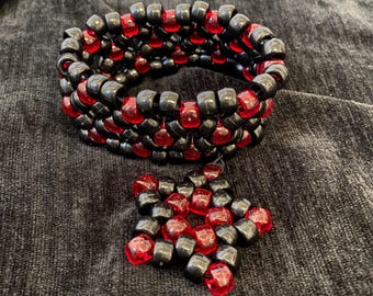 Bracelet-manchette Kandi My Chemical Romance MCR Three Cheers for Sweet Revenge