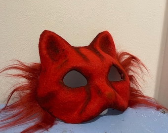 Cat Mask Therian Red Kitty