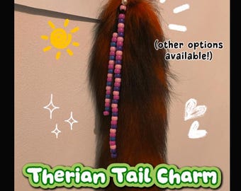 Therian Tail Charm Accessory Gift Furry Kandi