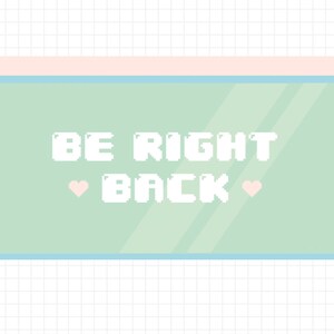 Animated Twitch Streaming Screens / 3x Spring Pastel Animated Video Overlays for Twitch Streaming