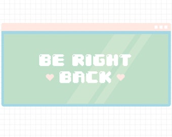 Animated Twitch Streaming Screens / 3x Spring Pastel Animated Video Overlays for Twitch Streaming