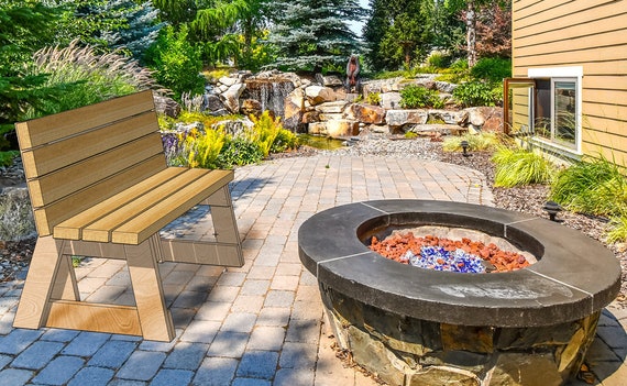 Buy Garden Bench Plan File Garden Bench Plan Online in India Etsy