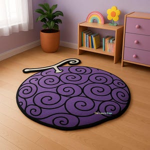 One Piece Tufted Rug Anime themed 3D Tufted Rug, Handmade Fluffy Rug, Anime Rug, Anime Fan Gift, Plush Rug 6x6 8x8 12x12