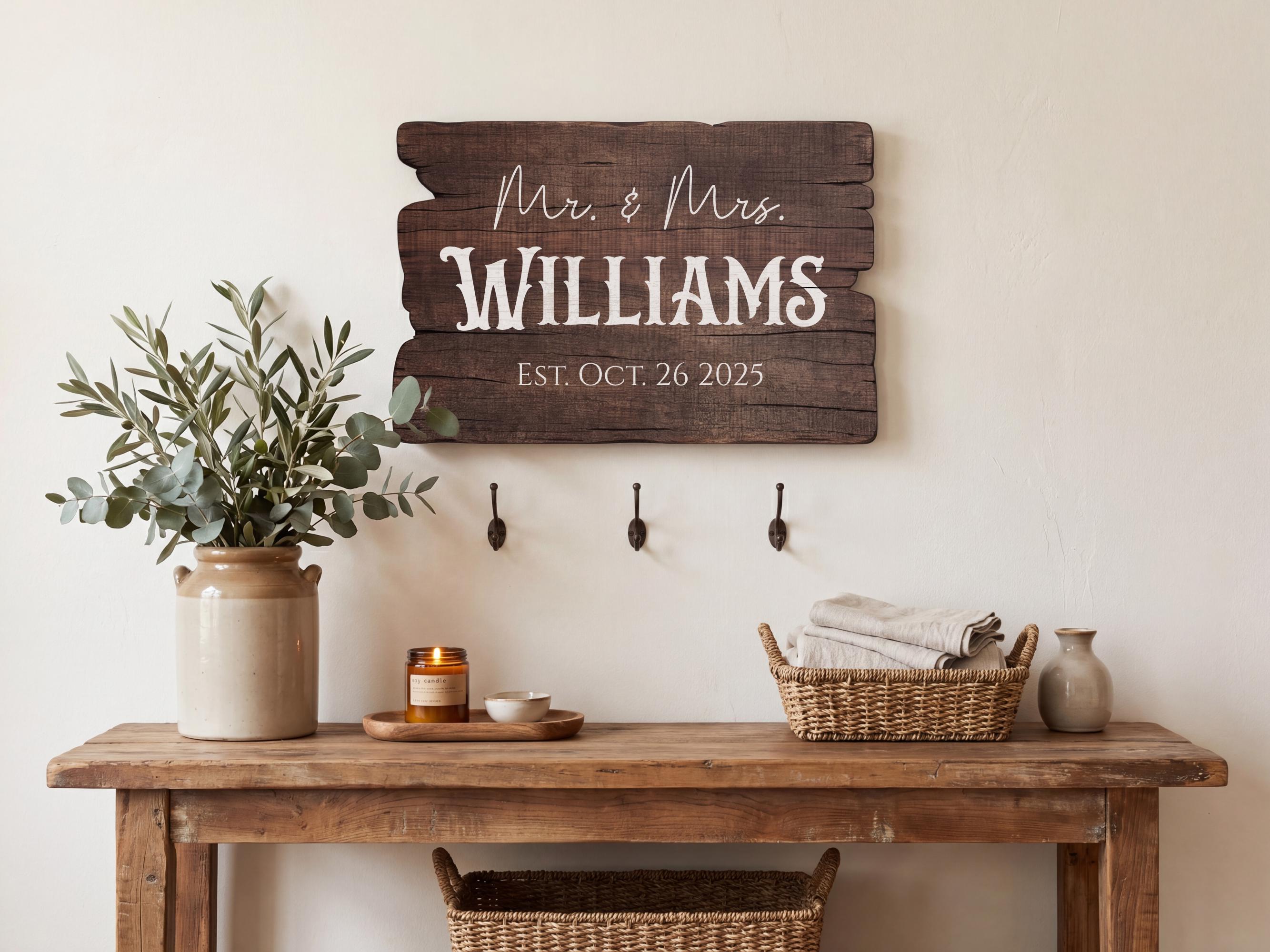 Rustic Wording Large Custom Reclaimed Wood Sign. Personalize With Your Own Wording ...