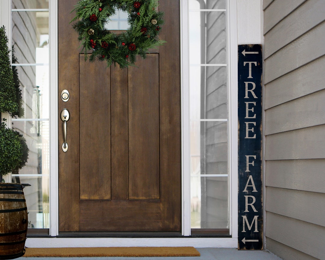 Tree Farmer Sign Rustic Antique Style Tree Farm Sign With Arrows. Handcrafted From ...