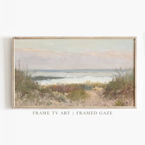 Samsung Frame TV Art Summer | Frame TV Art | Seascape Vintage Painting | Nautical Painting | Digital Download | Art for Samsung Frame TV