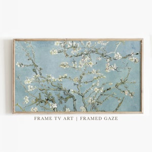 Samsung Frame TV Art Spring | Almond Blossoms | Vintage Painting | Digital Download