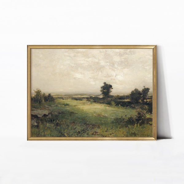 Vintage Wall Art, Antique Painting, Vintage Wall Art Prints, Antique Wall Art, Vintage Landscape Painting, Digital Download