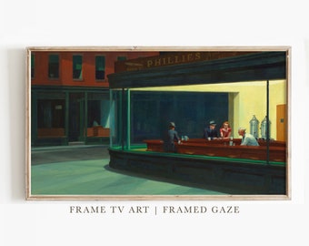 Samsung Frame TV Art | Frame TV Art | Edward Hopper Painting | Frame TV Art | Digital Download | Art for Samsung Frame