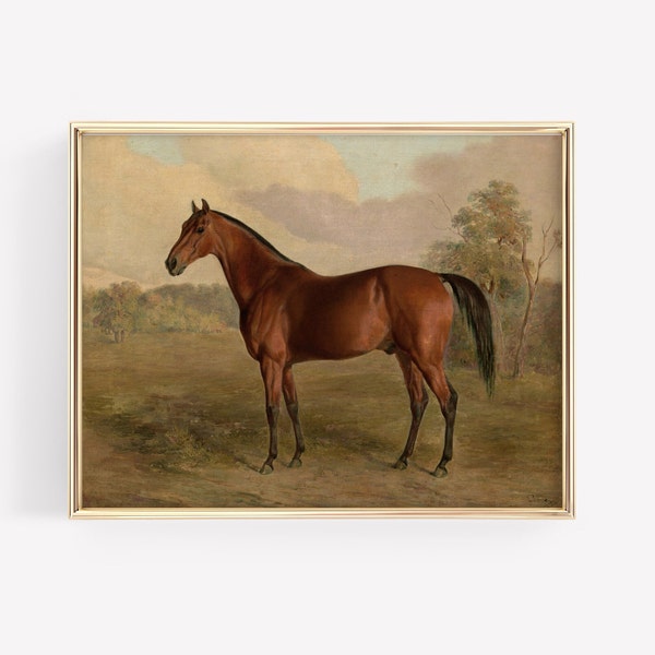 Horse Wall Art, Vintage Horse Print, Printable Wall Art, Farmhouse Wall Art, Digital Wall Art, Printable Vintage Print