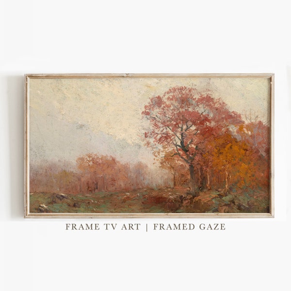 Samsung Frame TV Art Autumn, Fall, Painting, Autumn Art, Art for TV, Frame tv Art, Digital Download