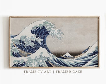 Samsung Frame TV Art | The Great Wave of Kanagawa | Japanese Art | Frame TV Art | Digital Download | Art for Samsung Frame TV