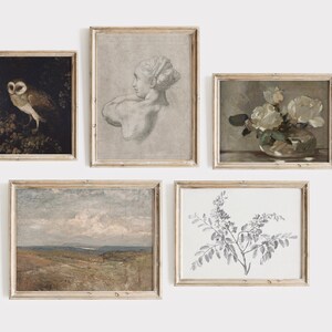 Vintage Gallery Wall Art Set of 5 (Digital Download)