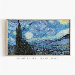 The Starry Night | Van Gogh Painting | Frame TV Art | Digital Download | Art for Samsung Frame TV